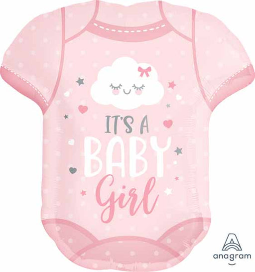 Baby Girl Onesie Foil Balloon, 24 Inch