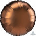 Cocoa Satin Luxe 18" Round Foil Balloon