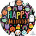 Halloween Happy Faces 18-Inch Round Foil Balloon