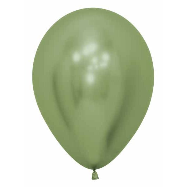Sempertex Reflex Lime Green 11" Latex Balloons, 50 Count