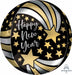 Happy New Year Shooting Stars 16" Orbz Foil Balloon