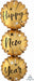 38" Satin Happy New Year Bursts Foil Balloon
