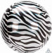 Zebra Print Animalz 16-Inch Orbz Foil Balloon