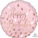 Blush Birthday 18" Round Foil Balloon