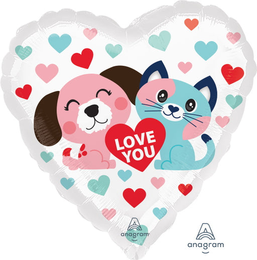 Pet Love 18-Inch Heart Foil Balloon