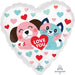 Pet Love 18-Inch Heart Foil Balloon