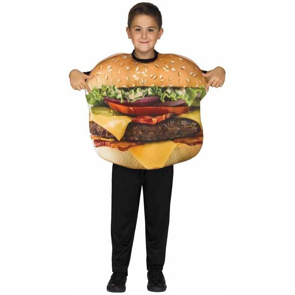 Kids' Cheeseburger Costume, Fits Up to Size 14