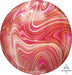 Red & Pink Marblez 16-Inch Orbz Foil Balloon