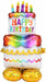 53-Inch Birthday Cake AirLoonz Foil Balloon