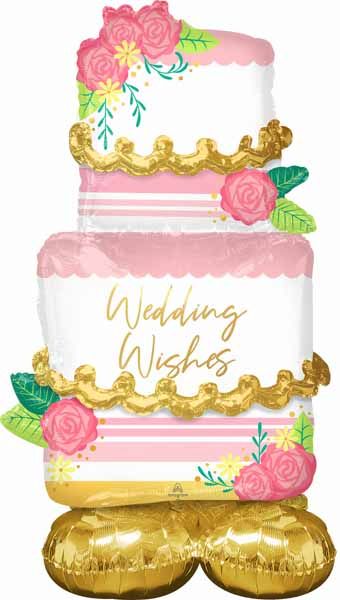 52-Inch Wedding Cake AirLoonz Foil Balloon
