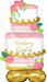52-Inch Wedding Cake AirLoonz Foil Balloon