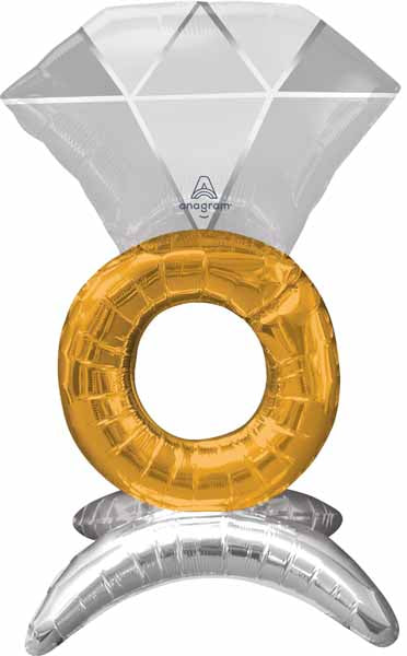 21-Inch Wedding Ring Foil Balloon