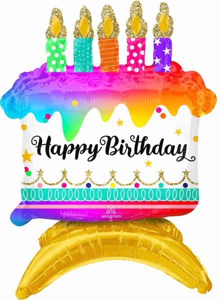 Birthday Cake 18-Inch Foil Balloon