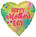 Mother's Day Tropical Jumbo Heart Foil Balloon