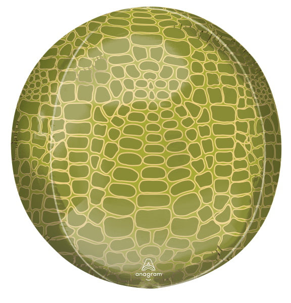 Alligator Animalz Orbz Foil Balloon, 16 Inch