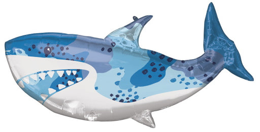 Shark Shaped Foil Balloon, 38 Inch