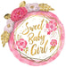 Baby Girl Floral Geo 36-Inch Foil Balloon