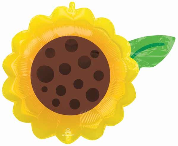 19-Inch Sunflower Shaped Foil Balloon