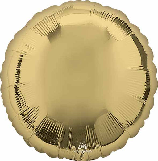18-Inch White Gold Round Foil Balloon