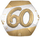 Golden Age 60th Birthday Multi-Balloon Foil Decoration