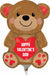 Cuddly Bear Mini Valentine's Day Foil Balloon