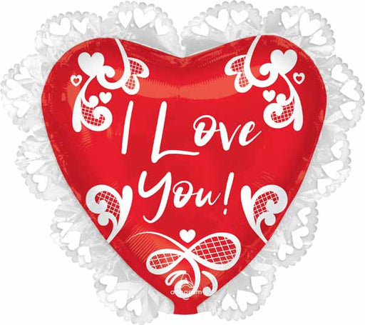 I Love You Lace 23" Foil Balloon
