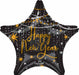 Midnight Hour Happy New Year 19" Star Foil Balloon