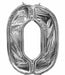 Silver Number 0 BalloonFormz Balloon Frame, 52 Inch