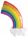 45-Inch Rainbow Foil Balloon Kit with Latex Accents