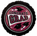 True to School Berry 18-Inch Round Graduation Foil Balloon