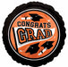 True to School Orange 18-Inch Round Graduation Foil Balloon