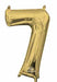 16 Inch White Gold Number 7 Balloon