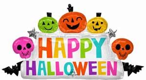 Creepy Halloween Marquee 39-Inch Foil Balloon
