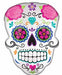 Sugar Skull 24-Inch Shaped Foil Balloon