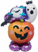 Spooky Ghost Pumpkin AirLoonz Halloween Foil Balloon, 53 Inch