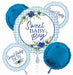 Baby in Bloom Boy Foil Balloon Bouquet
