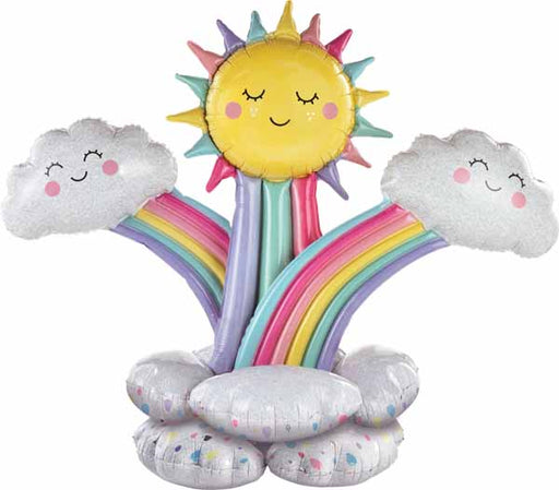 49-Inch Rainbow Stacker Foil Balloon