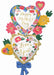 Happy Mother's Day Painted Prints 59-Inch Foil Balloon
