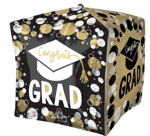Grad Circles & Dots 15" Cubez Foil Balloon