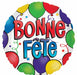 Bonne Fête Fun Birthday 18" Round Foil Balloon