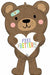 Feel Better Bear 30-Inch Foil Balloon