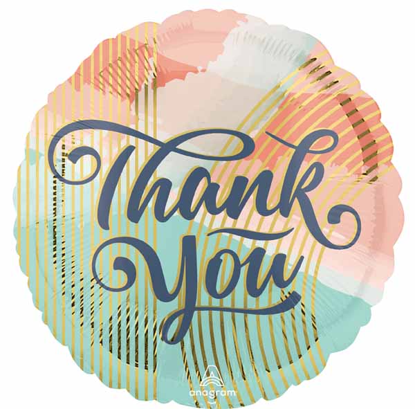 Thank You Clouds 18" Round Foil Balloon