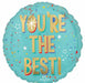 You're the Best Splash 18-Inch Round Foil Balloon
