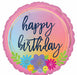 Happy Birthday Bouquet 18" Round Foil Balloon