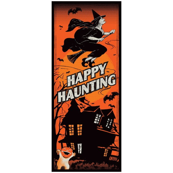 Vintage Halloween Door Cover, 1 Count