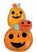 35-Inch Halloween Pumpkin Garland Foil Balloon