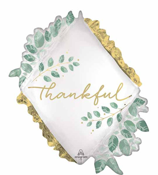 Simply Thankful 27-Inch Shaped Foil Balloon