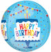 Happy Birthday Tiered Cake 16-Inch Orbz Foil Balloon