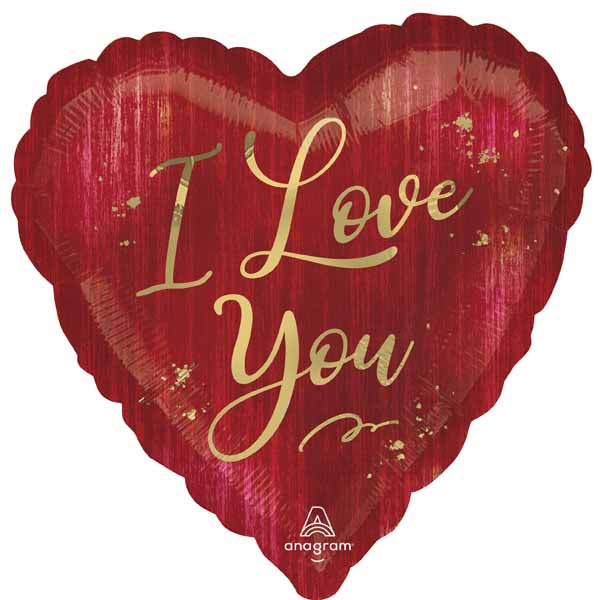 I Love You Rouge 18" Heart Foil Balloon