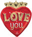 Just My Type Love 23-Inch Shaped Foil Balloon